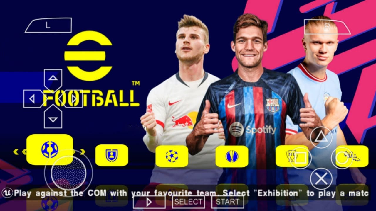 Download eFootball PES 2023 iSO Mobile PS5 Graphics Android Offline