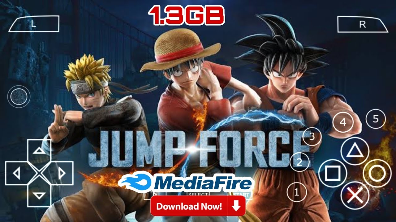 Download Jump Force zip ppsspp for Android and iOS